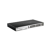 D-Link Dgs-3130-30s Supports 24 X Sfp Ports, 2 X 10gbase-t And 4 X 10g Sfp+ Ports. Premium L2 And L3 Features. Physical Stacking Up To 9 Units 80 Gb (DGS313030S)