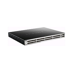 D-Link 48 Sfp Ports, 2 10gbase-t Ports, And 4 10g Sfp+ Ports L3 Stackable Managed Switch (DGS313054S)