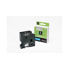 Association For The Blind & Visually Cartridge, Label, White On Blk, 1/2in X (7510016576748)