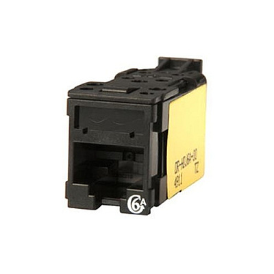 Leviton Hdjack,cat6a,clarity,t568a/b,blk (HDJ6A00)
