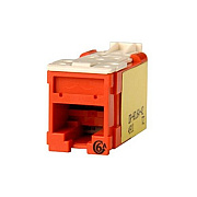 Leviton Hdjack,cat6a,clarity,t568a/b,org (HDJ6A43)
