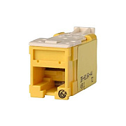 Leviton Hdjack,cat6a,clarity,t568a/b,ylw (HDJ6A44)