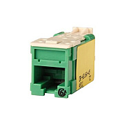 Leviton Hdjack,cat6a,clarity,t568a/b,grn (HDJ6A45)