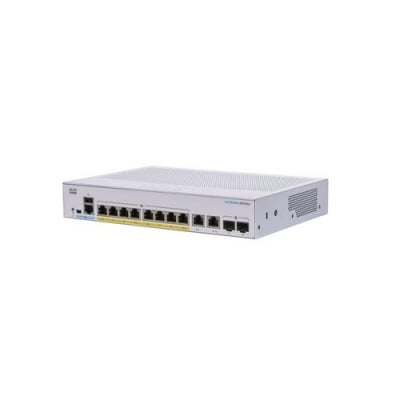Cisco Cbs350 Managed 8-port Ge, Poe, Ext Ps, 2 (CBS3508PE2GNA)