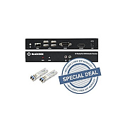 Black Box Kvm Extender Kit Over Fiber Bundle Single-monitor,displayport 4k30,usb 2.0,(2)sfps,1250-mbps Lc,sm 1310nm,20km(lfp442),taa (KVXLCDPF100SFPB3)
