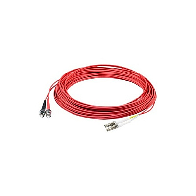 Add-On 2m Lc/st M/m Om3 Red Fiber Patch Cbl (ADDSTLC2M5OM3RD)