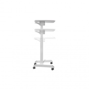 Innovative Office Products Mobile Sit Stand Workstation, White. (MOVEL-WHT)