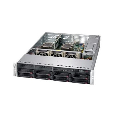 Supermicro Computer Black 2u Sc825tqc Sas3 Wio Chassis (CSE825TQCR1K03WB)