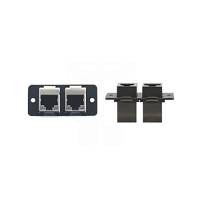 Kramer Electronics Wall Plate Insert - Dual Rj-45 W4545(w) (851002099)