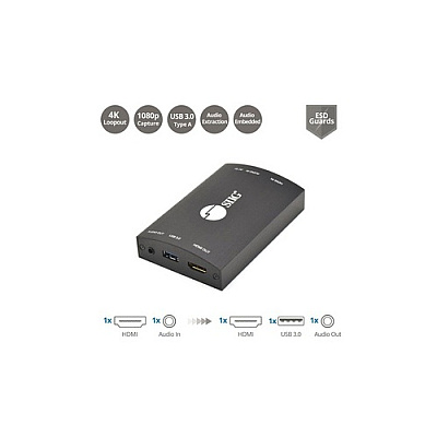 SIIG Usb 3.0 Hdmi 4k Video Capture (CEH26H11S1)