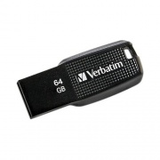 Verbatim Americas 64gb Ergo Usb Flash Drive-black (70877)