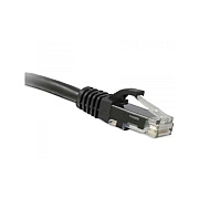 Enet Solutions Cat6a Cord Booted Snagless 25ft Black (C6ABK25ENC)