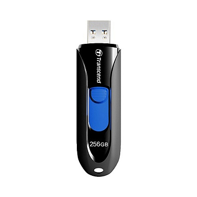 Transcend 256gb, Usb3.1, Pen Drive, Capless, Black (TS256GJF790K)