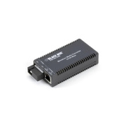 Black Box Fast Ethernet(100-mbps) Media Converter-10/100-mbps Copper To 100-mbps Simplex Singlemode Fiber,1550/1310nm,2km,sc,taa (LHC043AR4)