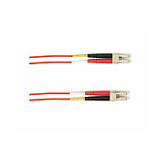 Black Box Om4 50/125 Multimode Fiber Optic Patch Cable - Ofnp Plenum, Lc To Lc, Red, 1-m (3.2-ft.), Gsa, Taa, Non-returnable/non-cancelable (FOCMPM001MLCLCRD)