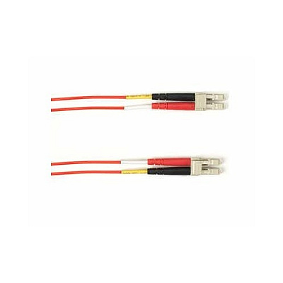 Black Box Om4 50/125 Multimode Fiber Optic Patch Cable - Ofnp Plenum, Lc To Lc, Red, 1-m (3.2-ft.), Gsa, Taa, Non-returnable/non-cancelable (FOCMPM001MLCLCRD)