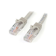 StarTech 1ft Gray Cat5e Snagless Patch Cable (45PATCH1GR)
