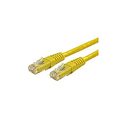 StarTech 15ft Cat6 Ethernet Cable Yellow Cat6 Poe (C6PATCH15YL)