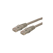 StarTech 50ft Cat6 Ethernet Cable Gray Cat 6 Poe (C6PATCH50GR)