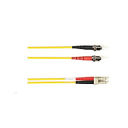 Black Box Os2 9/125 Singlemode Fiber Optic Patch Cable - Lszh, St To Lc, Yellow, 15-m (49.2-ft.), Gsa, Taa, Non-returnable/non-cancelable (FOLZHS05MTLCYL)