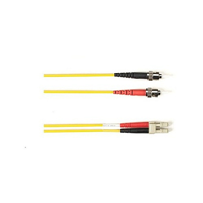 Black Box Os2 9/125 Singlemode Fiber Optic Patch Cable - Lszh, St To Lc, Yellow, 15-m (49.2-ft.), Gsa, Taa, Non-returnable/non-cancelable (FOLZHS05MTLCYL)