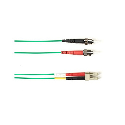 Black Box Sm Fo Patch Cable Duplx, Pln, Green, Stl (FOCMPSMSTLGN50)