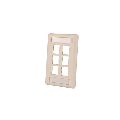 Leviton Fp, Hdj, 6 Hole, Sg, Pc, Fg Wht (403HDJ16)