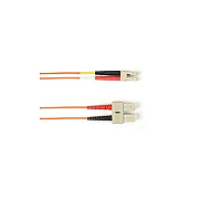 Black Box Om3 50/125 Multimode Fiber Optic Patch Cable - Ofnr Pvc, Sc To Lc, Orange, 2-m (6.5-ft.), Gsa, Taa, Non-returnable/non-cancelable (FCMR10002MSCLCOR)