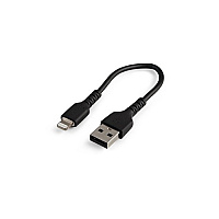 StarTech 6 Inch Durable Usb-a To Lightning Cable (RUSBLTMM15CMB)
