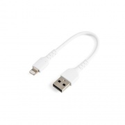 Startech.Com 15cm Durable Usb To Lightning Cable Cord (RUSBLTMM15CMW)