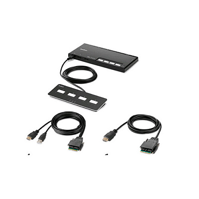 Belkin Mdlr 4-pt 1 Hd Hdmi Skvm W/rmt Pp4.0 (F1DN104MODHH4)