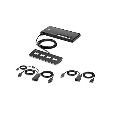 Belkin Mdlr 4-pt 2-hd Dp Skvm W/rmt Pp4.0 (F1DN204MODPP4)