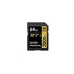 Lexmark Lexar Pro Sdxc,2000x 64gb,c10,u-ii,u3 (LSD2000064GBNNNU)