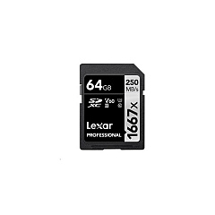 Lexmark Lexar Pro Sdxc,1667x 64gb,c10,uhs-ii,u3 (LSD64GCBNA1667)