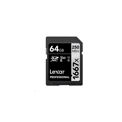 Lexmark Lexar Pro Sdxc,1667x 64gb,c10,uii,u3,2pk (LSD64GCBNA16672)