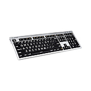 Ergoguys Lrg Prt Keyboard For Mac Wht/blk, Wired (LKBULPRNTWB)