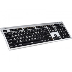 Ergoguys Lrg Prt Keyboard For Mac Wht/blk, Wired (LKBU-LPRNTWB)