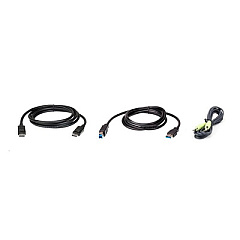Aten 6ft. Displayport Kvm Cable Kit With Usb 3.0 (2L7D02UDPX3)