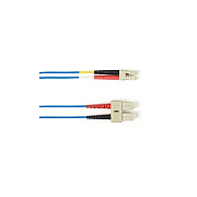Black Box Os2 9/125 Singlemode Fiber Optic Patch Cable - Ofnp Plenum, Sc To Lc, Blue, 2-m (6.5-ft.), Gsa, Taa, Non-returnable/non-cancelable (FOCMPM002MSCLCBL)