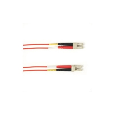 Black Box Os2 9/125 Singlemode Fiber Optic Patch Cable - Ofnr Pvc, Lc To Lc, Red, 5-m (16.4-ft.), Gsa, Taa, Non-returnable/non-cancelable (FOCMRSM05MLCLCRD)