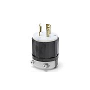 Accu-Tech Black & White Locking Blade Plug, Indust (2311)