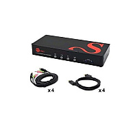 SIIG 4p Hdmi Quad-screen Kvm Switch (CEKV0A11S1)