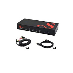 SIIG 4p Hdmi Quad-screen Kvm Switch (CEKV0A11S1)