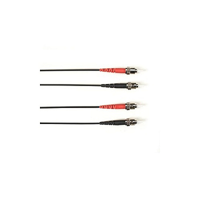 Black Box Om2 50/125 Multimode Fiber Optic Patch Cable - Lszh, St To St, Black, 2-m (6.5-ft.), Gsa, Taa, Non-returnable/non-cancelable (FOLZH5002MSTSTBK)