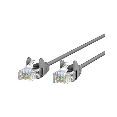 Belkin Cat6 Slim 28awg Cable -gray -15ft (CE001B15S)