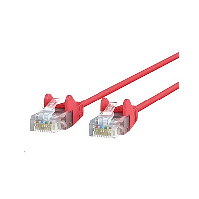 Belkin Cat6 Slim 28awg Cable - Red -25ft (CE001B25REDS)