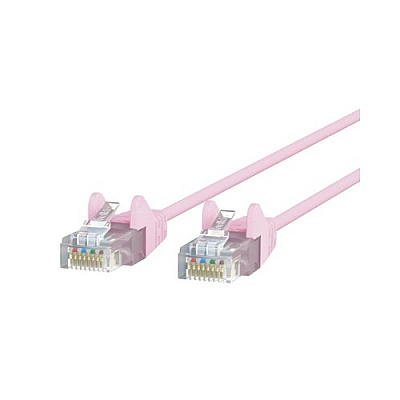 Belkin Cat6 Slim 28awg Cable -pink -50ft (CE001B50PNKS)
