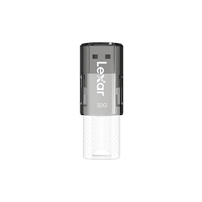 Lexar , 32gb Jumpdrive, S60, Usb 2.0, Flash Drive, W/ Cap, White/blackw/ Cap, White/black (LJDS060032GBNBNU)