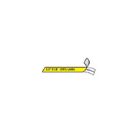 DYMO Rhino 1/2 Yellow Vinyl Labels (18432)