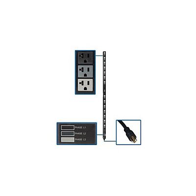 Tripp Lite Pdu 3-phase Basic 5.7kw 42 5-15/20r 0urm (PDU3V6L2120LV)